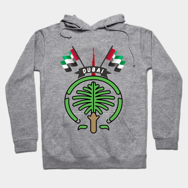 Dubai Hoodie by Papilio Art